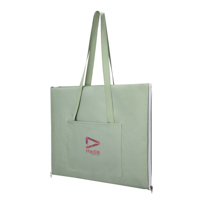 Werbeartikel Picknickdecke Laytote – grün – mit Logo bedruckt 48h Express-Druck 100x145cm für Firmen-Events