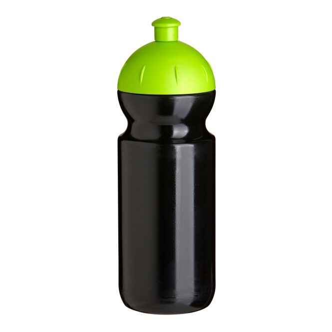 Sport-Werbemittel Trinkflasche Bulb B1.GREEN – schwarz – mit Logo bedruckt 500 ml nachhaltig aus biobasiertem Kunststoff für Sportevents
