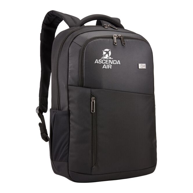 Mitarbeitergeschenk Laptop-Rucksack Propel – schwarz – mit Logo bedruckt 48h Express-Druck für 15,6 Zoll Notebooks für das Homeoffice