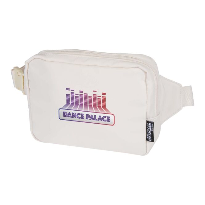 Premium-Werbeartikel Tasche Trip Aware – elfenbeinweiss – mit 48h Express-Logodruck 1L 290D-RPET nachhaltiges Accessoire