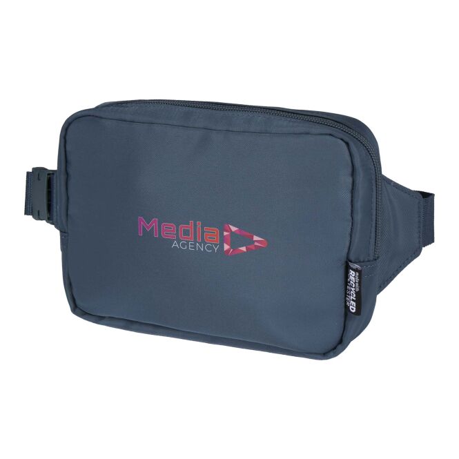 Mitarbeitergeschenk Tragetasche Trip Aware™ – blau – 48h Express-Logodruck 1L 100% rPET mit Aware-Tracer, nachhaltiges Accessoire