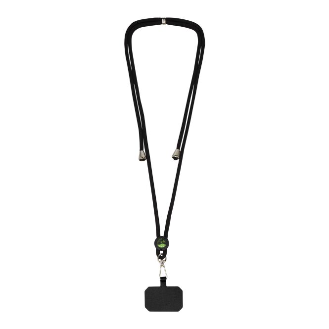 Giveaway Schlüsselband Kubi – schwarz – mit 48h Express-Druck 160 cm mit Metallhaken als Lanyard für Smartphones und Firmenevents