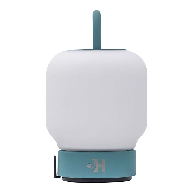 Mitarbeitergeschenk Tischlampe Kooduu Loome – teal – mit 48h Express-Druck 101 Lumen wiederaufladbar moderne Akkuleuchte