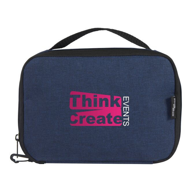 Mitarbeitergeschenk Tasche Ross GRS RPET – navy – mit 48h Express-Logodruck 1l 100% GRS-recyceltes Material nachhaltiges Travel-Accessoire