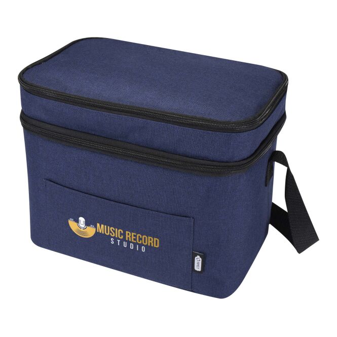 Werbeartikel Kühltasche Tundra GRS RPET – navy – mit 48h Express-Logodruck 13L 100% recyceltes Polyester für nachhaltige CSR-Promotions