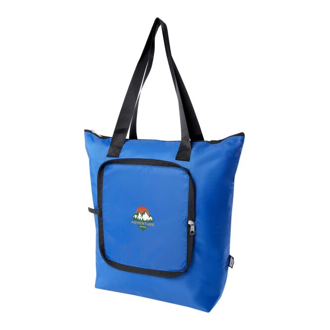 Mitarbeitergeschenk Kühltasche EcoFold 15L – royalblau – mit 48h Express-Logodruck 100% rPET, PVC-frei, nachhaltige Tragetasche