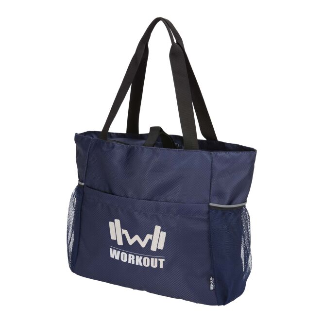 Firmengeschenk Tragetasche Nomad 18L – navy – mit 48h Express-Logodruck aus 100% GRS-recyceltem Ripstop nachhaltige Sporttasche