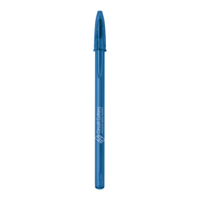 Werbeartikel BIC® Style Kugelschreiber – marineblau – mit Logo bedruckt für den Büroalltag