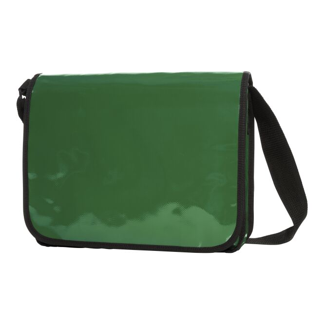Firmengeschenk Kuriertasche HALFAR® LorryBag® ECONOMY – grün – mit Logodruck Organizer-Fach Schultergurt robuste Umhängetasche