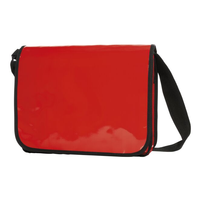Werbeartikel Kuriertasche HALFAR® LorryBag® – rot – mit Logodruck, Organizer-Fächern & Schultergurt idealer Streuartikel für Messen
