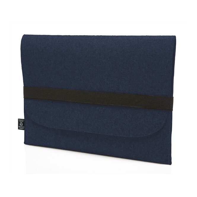 Firmengeschenk Mappe HALFAR® ModernClassic M – marineblau – mit Logodruck für DIN A4, passend für Tablets, perfekt für das Team