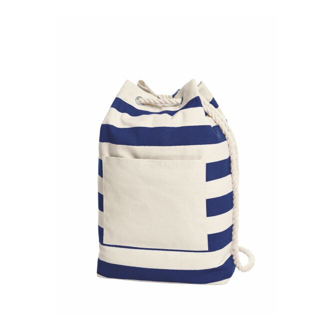 Mitarbeitergeschenk Rucksack HALFAR® BEACH – marineblau – mit Logodruck – sportlicher Tagesrucksack für Messen & Events