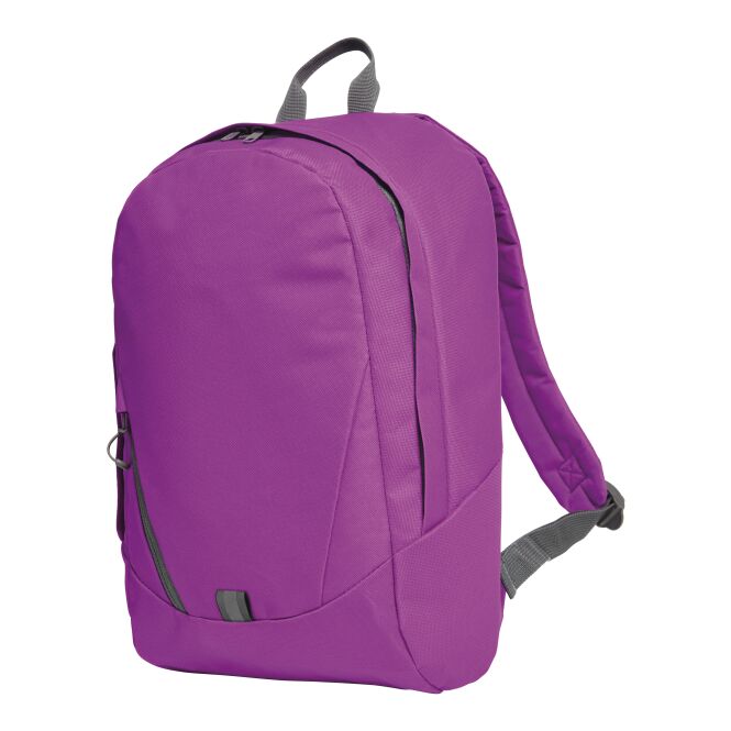 Mitarbeitergeschenk Rucksack HALFAR® SOLUTION – pink – mit Logodruck, Reflektor-Streifen, gepolstert, perfekter Business-Daypack
