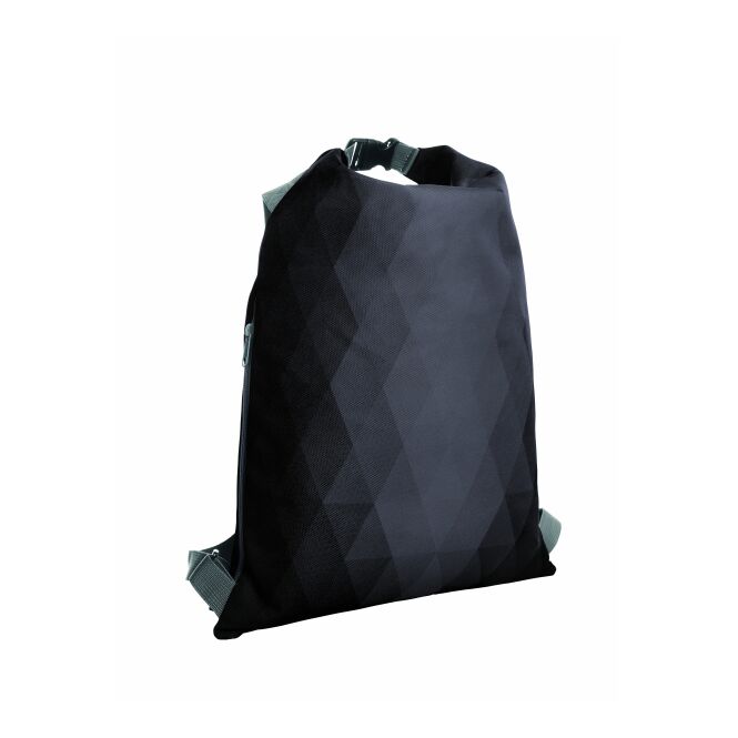 Mitarbeitergeschenk Rucksack HALFAR DIAMOND – schwarz – mit Logodruck leichter Daypack idealer Begleiter für Firmenauftritte