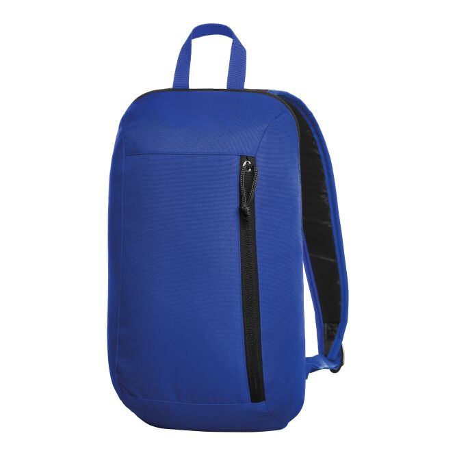 Mitarbeitergeschenk Rucksack HALFAR FLOW – königsblau – mit Logodruck gepolstert, Reißverschluss, idealer Sportrucksack für Events