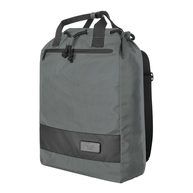 Firmengeschenk Rucksackshopper HALFAR® Multibag STAGE – anthrazit – mit Logodruck, modernes Design, perfekt für Firmenauftritt