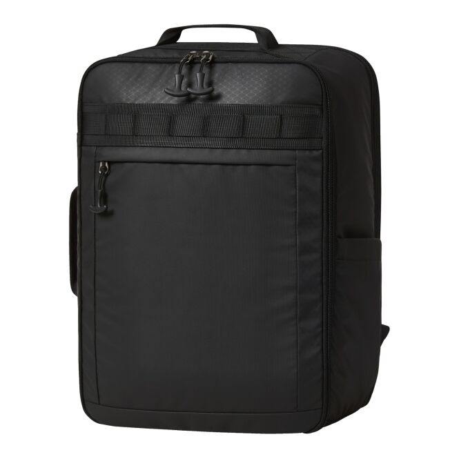 Mitarbeitergeschenk Rucksack HALF AR® ACTIVE – schwarz – mit Logodruck, Laptopfach, perfekt für den Firmenauftritt