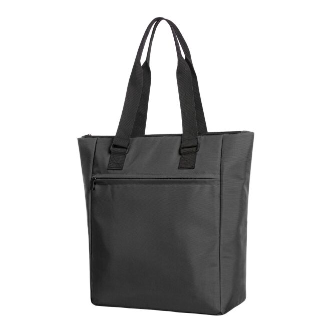 Firmengeschenk Kühlshopper HALFAR® DAILY – schwarz – mit Logodruck praktischer Schutz-Einleger für den Firmenauftritt