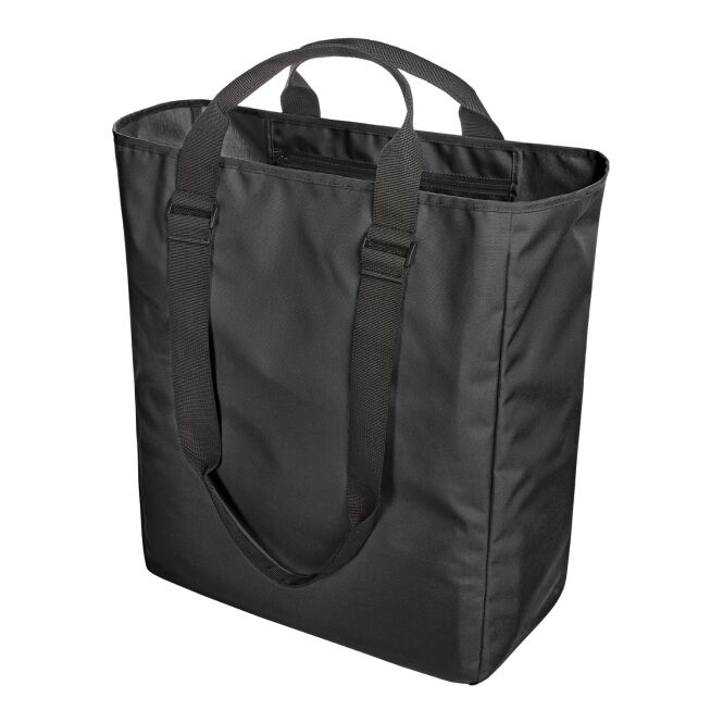 Mitarbeitergeschenk Rucksack HALFAR® DAILY – schwarz – mit Logodruck, funktionaler Tagesrucksack perfekt für Firmenausflüge