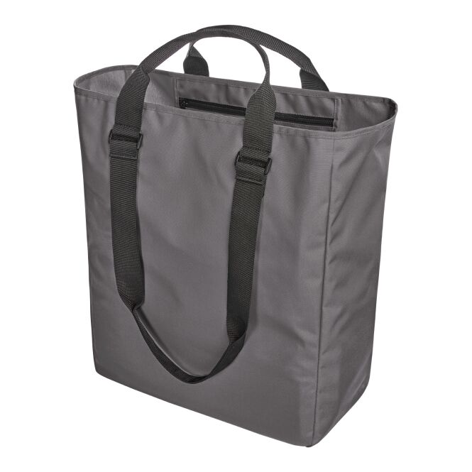 Firmengeschenk Rucksack HALFAR® DAILY – anthrazit – mit Logodruck, 2-Wege-Reißverschluss, funktioneller Tagesrucksack für Business