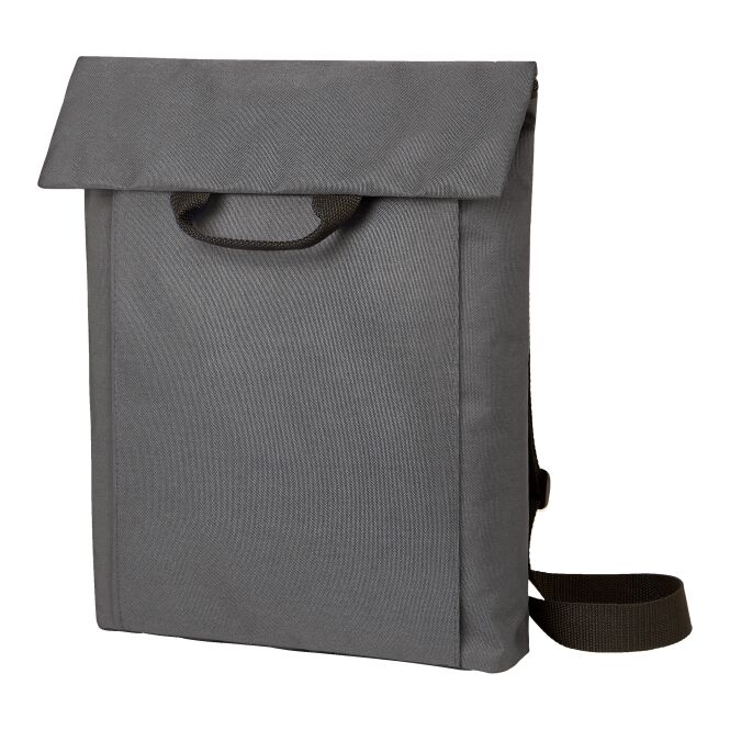 Mitarbeitergeschenk Multibag HALFAR® Event – anthrazit – mit Logodruck für A4-Unterlagen, vielseitige Tasche für Messen & Events