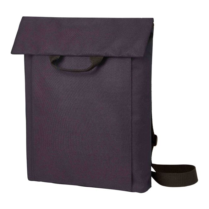 Firmengeschenk Rucksack HALFAR® Multibag EVENT – dunkelrot – mit Logodruck A4-Fach längenverstellbar, vielseitiger Umhängetaschentyp