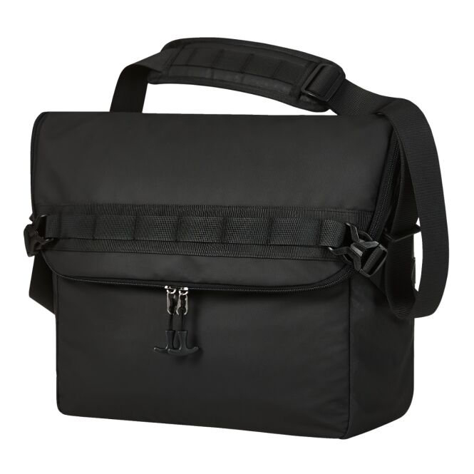 Firmengeschenk Laptoptasche HALFAR ACTIVE – schwarz – mit Logodruck gepolstertes Fach ideal für Firmen-Events