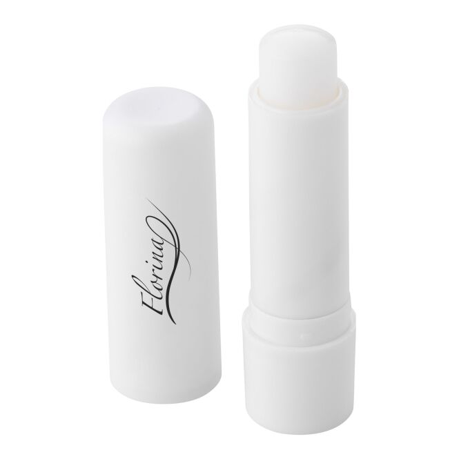 Werbeartikel Lippenpflege Deale – weiss – mit 48h Express-Druck Vanille-Aroma, intensiver Kälteschutz für winterliche Aktionen