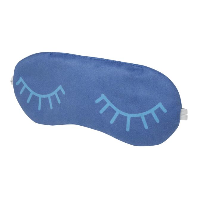 Mitarbeitergeschenk Augenmaske Lune – bunt – mit 48h Express-Logodruck aus 100% rPET-Mikrofaser Made in Europe für nachhaltige Schlafmaske