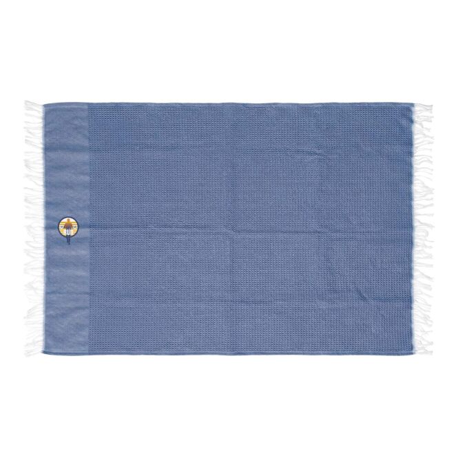 Firmengeschenk Strandtuch Citizen Green Seafou 100 x 170 cm – navy – mit Logo bedruckt nachhaltig aus rPET für Outdoor-Events
