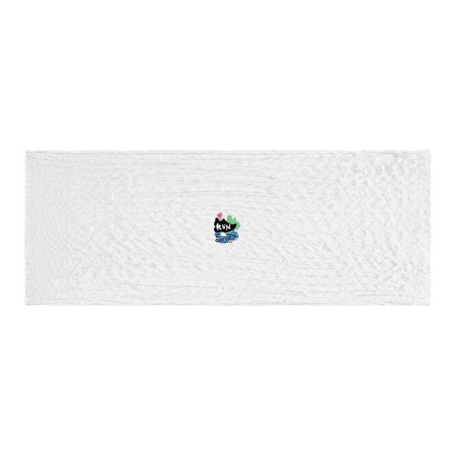 Kundengeschenk Schal Lawrence 110 x 200 cm – weiss – mit Logo bedruckt für Firmenevents