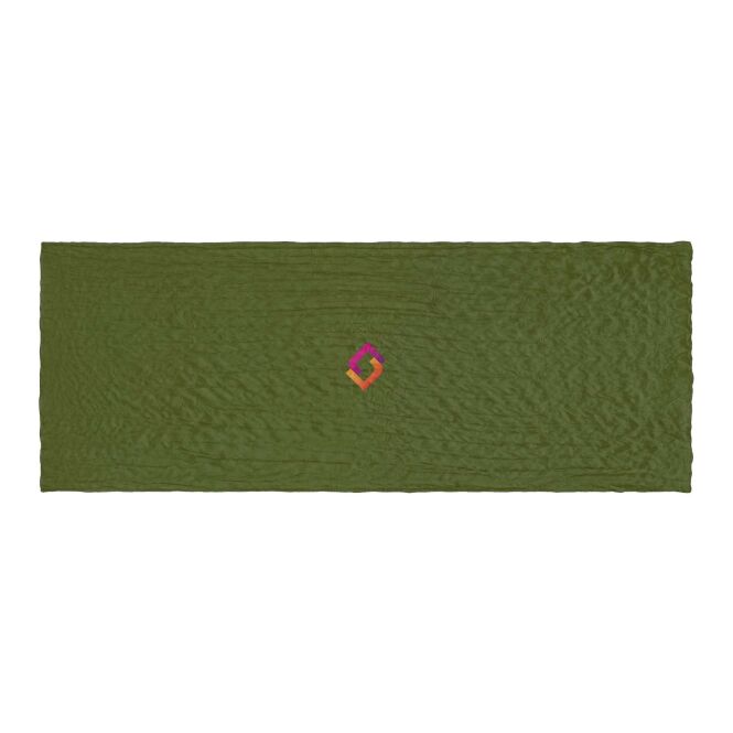 Firmengeschenk Schal Bürger Green Lawrence 110 x 200 cm – khaki – mit Logo bedruckt für Firmen-Events aus weicher Baumwolle