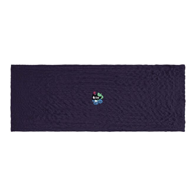 Kundengeschenk Schal Bürger Green Lawrence 110 x 200 cm – navy – mit Logo bedruckt für Messen & Promotion