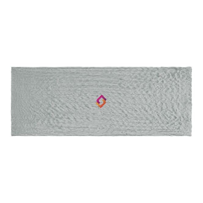 Kundengeschenk Schal Bürger Green Lawrence 110 x 200 cm – grau – mit Logo bedruckt für Firmen-Events