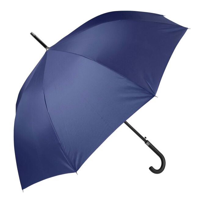 Firmengeschenk Automatikschirm Citizen Green Libeccio – transparent blau – mit 48h Express-Druck windfest Ø 100 cm nachhaltig für Events