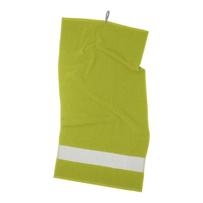 Werbeartikel Sporthandtuch Citizen Green Seasport – grün – mit Logo bedruckt 48h Express-Druck 50x100cm nachhaltig für Outdoor-Events