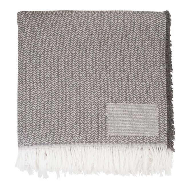 Kundengeschenk Kuscheldecke Citizen Green Rewarm – grau – mit Logo bedruckt 48h Express-Druck 150x200cm nachhaltig für Firmen-Events