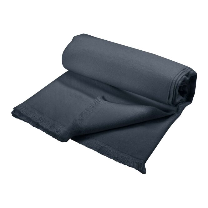 Kundengeschenk Picknickdecke Citizen Green Axel – dunkelgrau – mit Logo bedruckt 48h Express-Druck 130x140cm nachhaltig für Messen