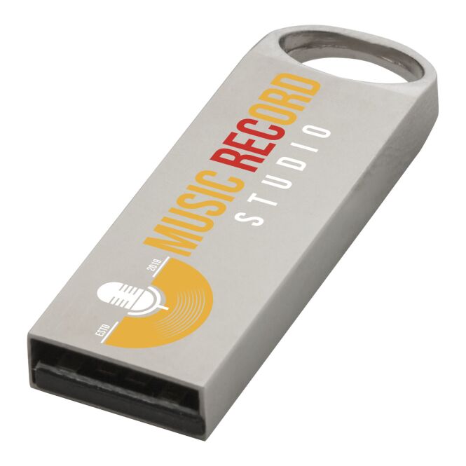IT-Präsent USB-Stick Metall kompakt USB 3.0 – silber – mit Gravur für die Büroausstattung