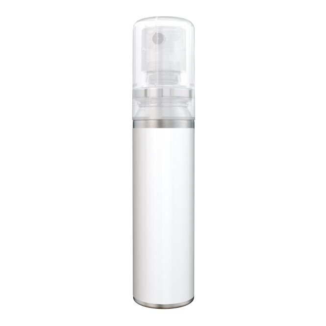 Firmengeschenk Sonnenschutzspray 20ml – aluminium – mit individuellem Werbedruck, 100% recycelt, vegan, nachhaltiges Pflegemittel