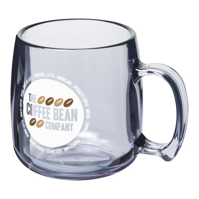 Werbeartikel Classic Kunststoffbecher – weiss – mit Logo bedruckt 300 ml für die Büroküche