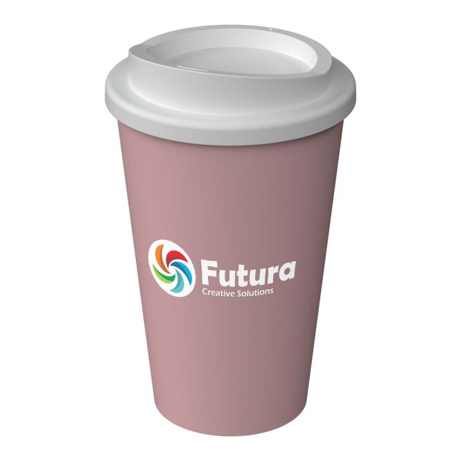 Werbeartikel Americano® Infiniti – dusty pink – mit Logo bedruckt 350 ml Thermobecher für das Mitarbeiter-Onboarding und Events