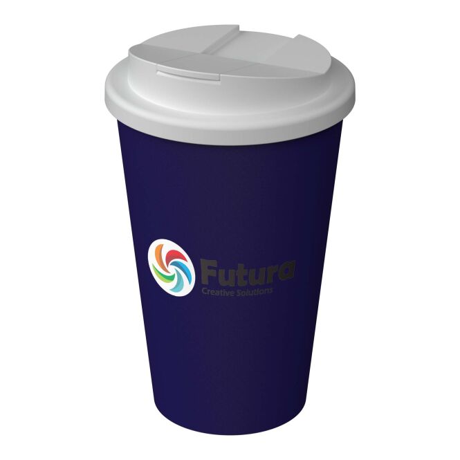 Werbeartikel Thermobecher Americano® Infiniti – dusk purple – mit Logo bedruckt 350 ml für das Mitarbeiter-Onboarding nachhaltig