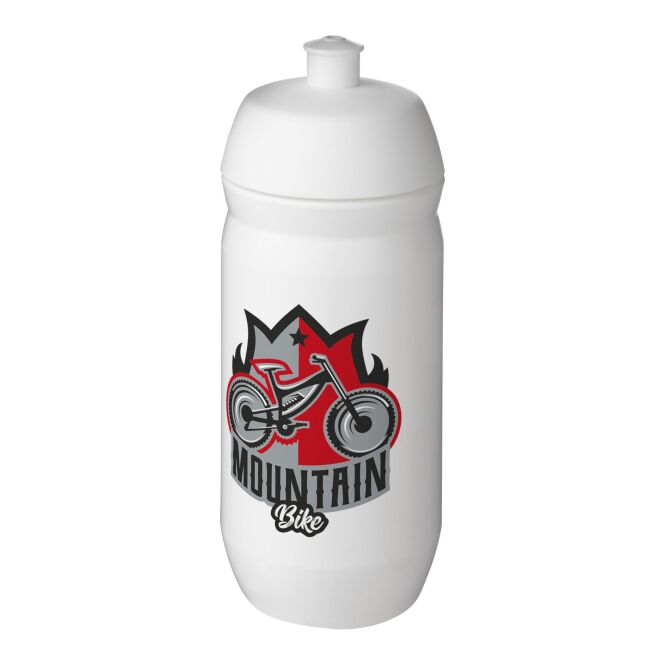 Sport-Werbemittel Sportflasche HydroFlex™ – weiss – mit 48h Express-Druck 500 ml MDPE-Kunststoff flexibel für Sportevents & Turniere