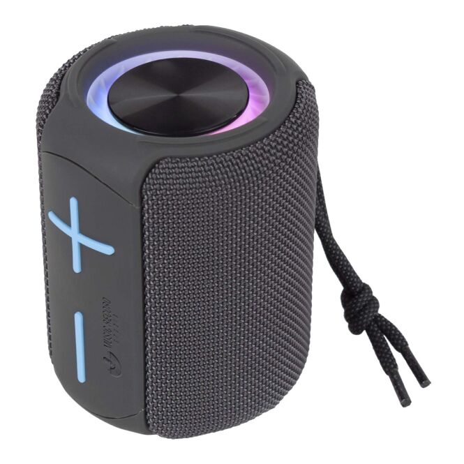Kundengeschenk Bluetooth Lautsprecher Prixton Beat Box – grau – mit Gravur 48h Express-Gravur 6W IPX5 für das Mitarbeiter-Onboarding