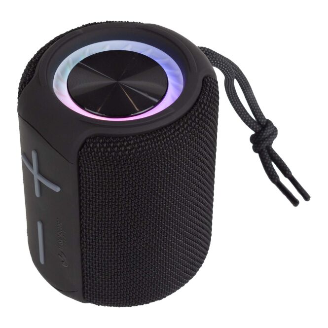Firmengeschenk Bluetooth Lautsprecher Prixton Beat Box – schwarz – mit Gravur 48h Express-Gravur 6W IPX5 für das Homeoffice