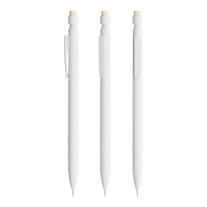 Werbeartikel BIC® Matic® Druckbleistift – weiss – mit Logo bedruckt 0,7 mm HB für den Büroalltag und als Messe-Giveaway