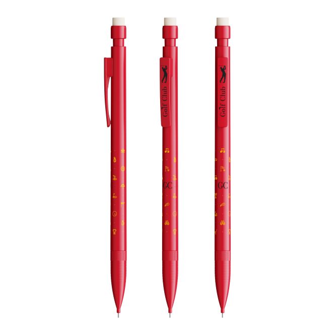 Werbeartikel BIC® Matic® Druckbleistift – rot – mit Logo bedruckt 0,7 mm HB für den Büroalltag