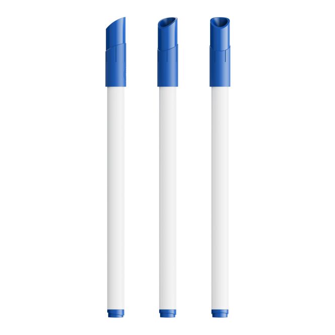 Werbeartikel BIC® Velleda® Whiteboard Marker Fine – weiss-mittelblau – mit Logo bedruckt für den Büroalltag