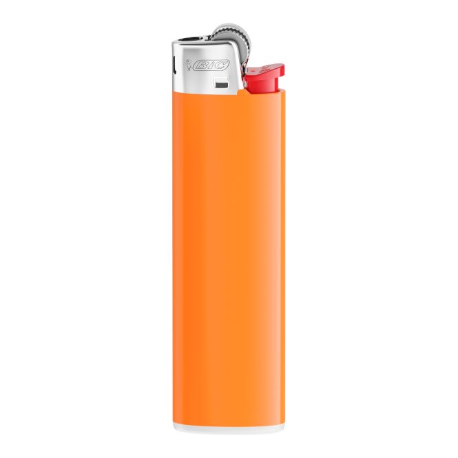 Werbeartikel BIC J23 Feuerzeug – orange – mit Logo bedruckt Reibrad-Zündung mit Kindersicherung als günstiges Giveaway für Events